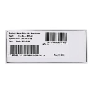 Zirlux 16+ Zirconia Block B1 20x19x15mm Ea