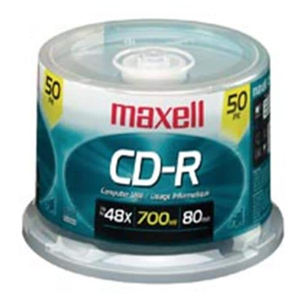 Maxell CD-R Media Spindle 700MB/80 Minutes 50/Pack 50/Pk