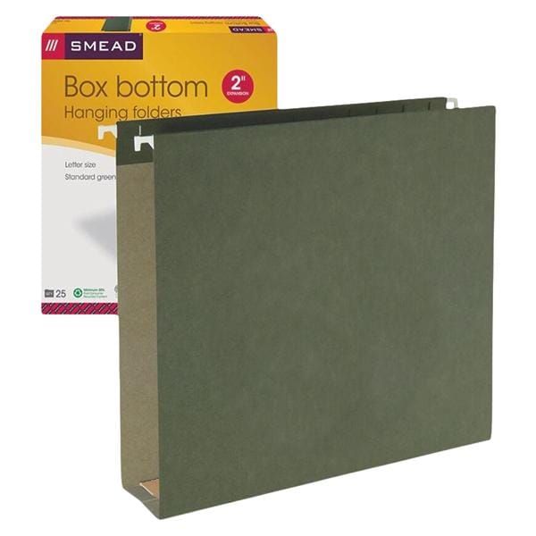 Hanging Folder 2 in Expansion Letter Size Standard Green 25/Pack 25