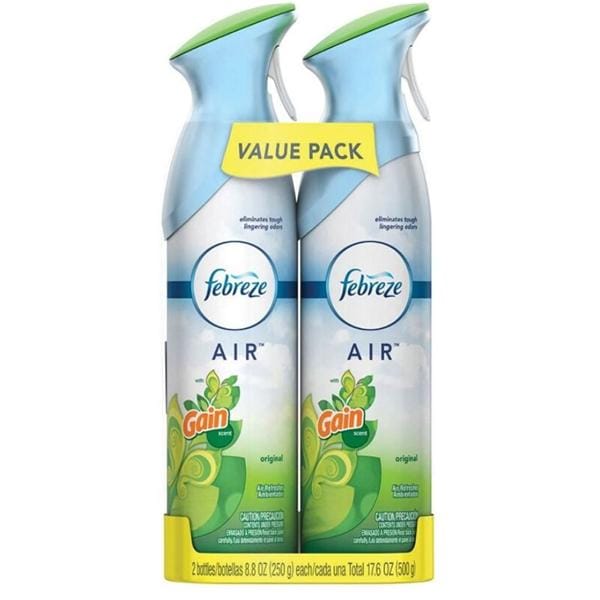 Febreze Air Freshener Gain Original Scent 17.6 oz 2/Pk