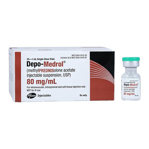 Depo-Medrol Injection 80mg/mL SDV 1mL 25/Package