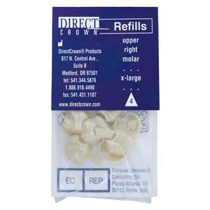 DirectCrown Crowns Size AC4 Upper Right Molar Replacement Crowns 8/Bx