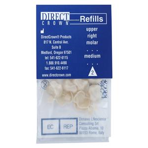 DirectCrown Crowns Size AC2 Upper Right Molar Replacement Crowns 8/Bx