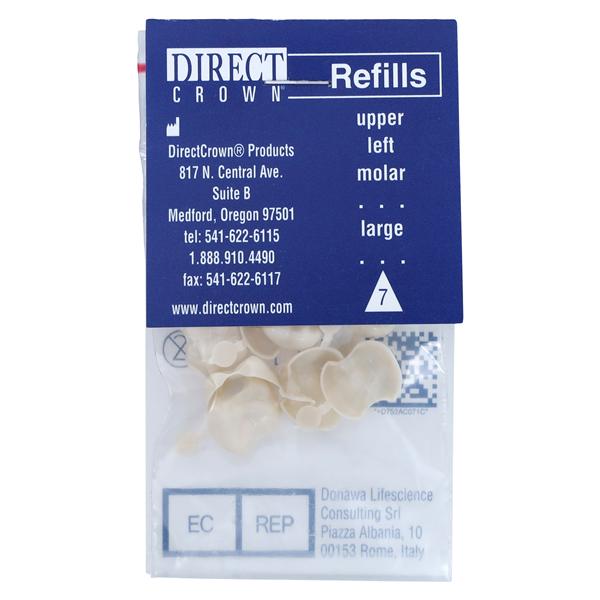 DirectCrown Crowns Size AC7 Upper Left Molar Replacement Crowns 8/Bx