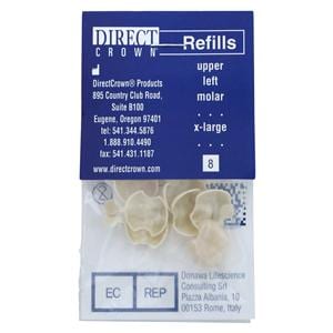 DirectCrown Crowns Size AC8 Upper Left Molar Replacement Crowns 8/Bx
