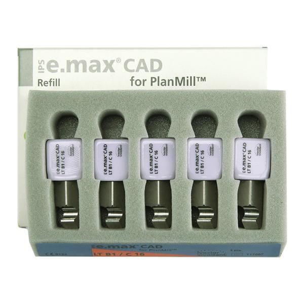 IPS e.max CAD LT Milling Blocks Low Translucency C16 B1 For PlanMill 5/Bx