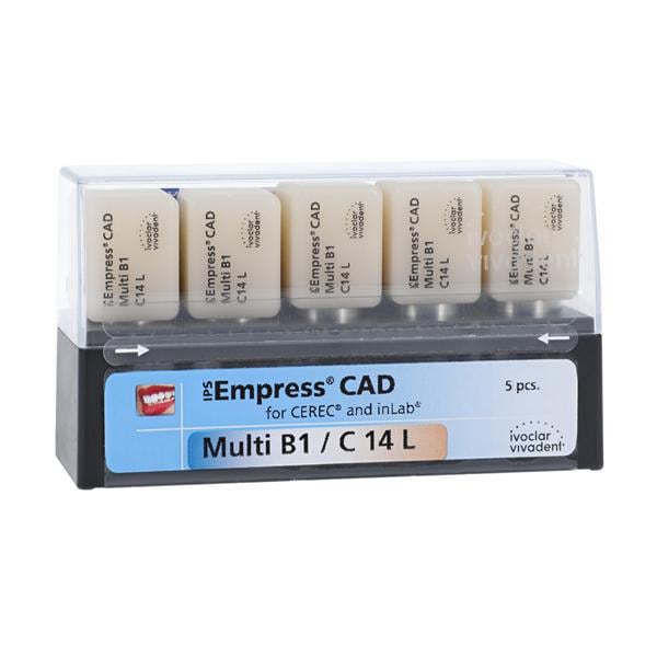 IPS Empress CAD Multi Milling Blocks Multi-Chromatic C14L B1 For CEREC 5/Bx