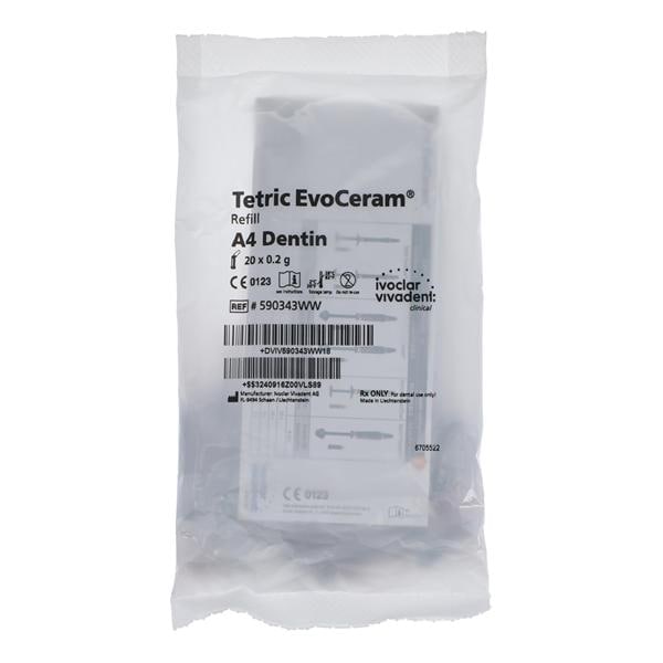 Tetric EvoCeram Universal Composite A4 Dentin Cavifil Refill 20/Bx