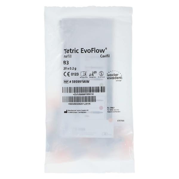 Tetric EvoFlow Flowable Composite B3 Cavifil Refill 20/Bx