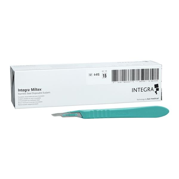 Disposable Surgical Scalpel #15 Stainless Steel Sterile, 100 BX/CA