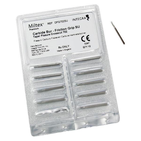 Carbide Bur Friction Grip Surgical Length 702 10/Pk