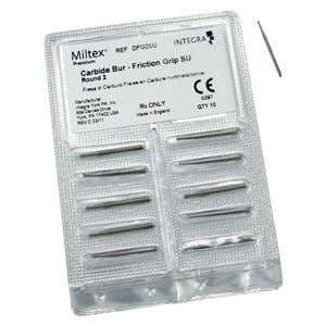 Carbide Bur Friction Grip Surgical Length 2 10/Pk