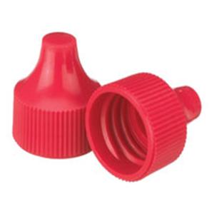 Wheaton Dropper Tip Cap Polypropylene Red 100/Ca