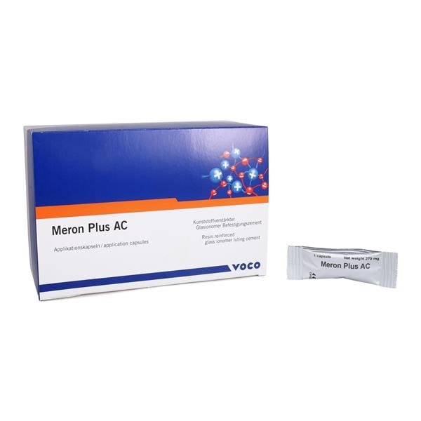 Meron Plus AC Glass Ionomer Capsules Luting Cement White Refill Package 50/Pk