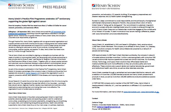 Practice Pink Press Release