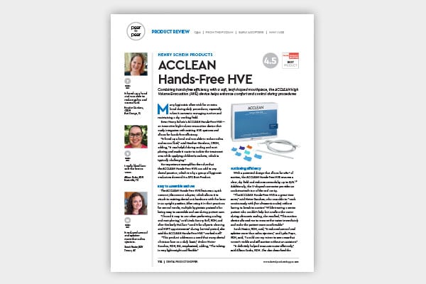 ACCLEAN® HVE DPS Product Evaluation