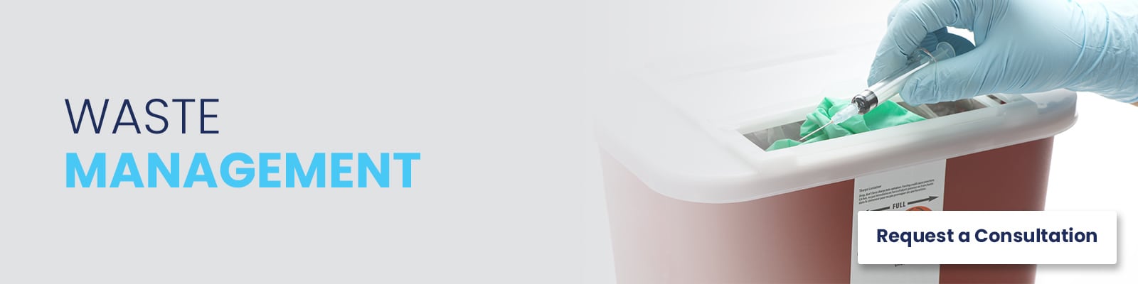 Equipo m&eacute;dico para la eliminaci&oacute;n y el manejo de residuos m&eacute;dicos